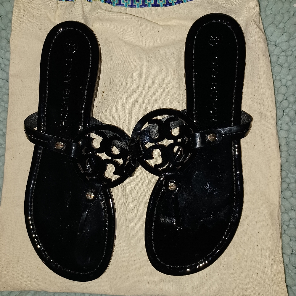 Tory Burch patent leather sandals